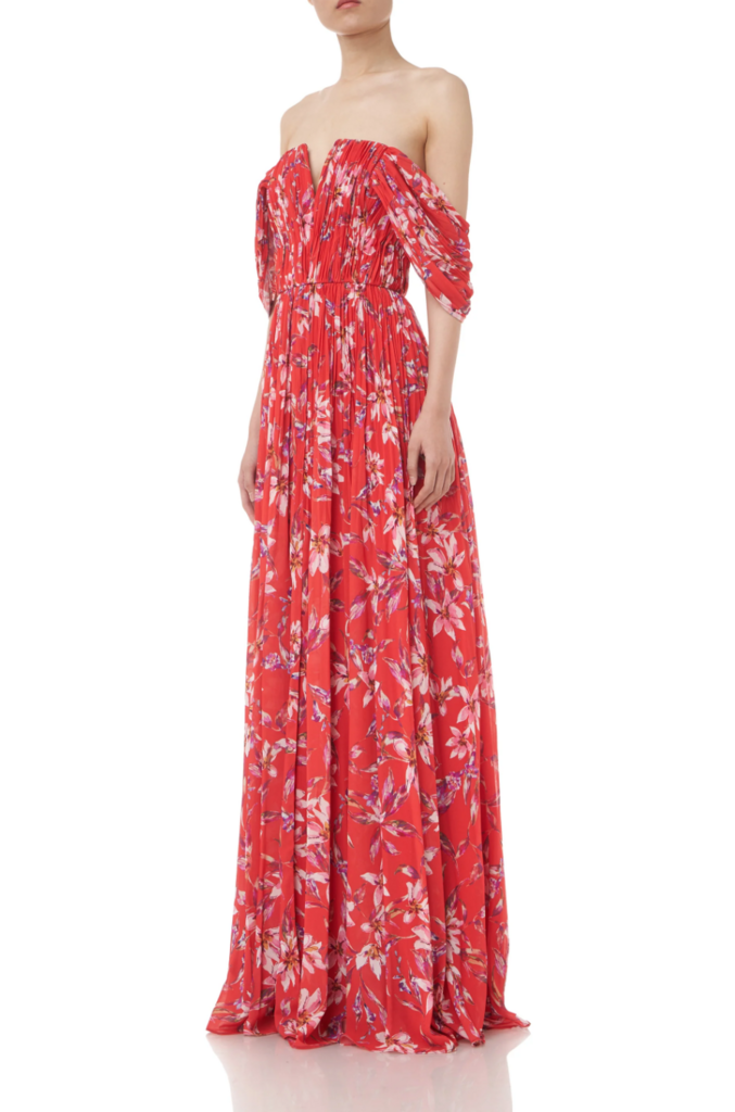 Floral Maxi Gown Dress