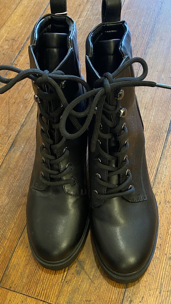 Heeled Combat Booties