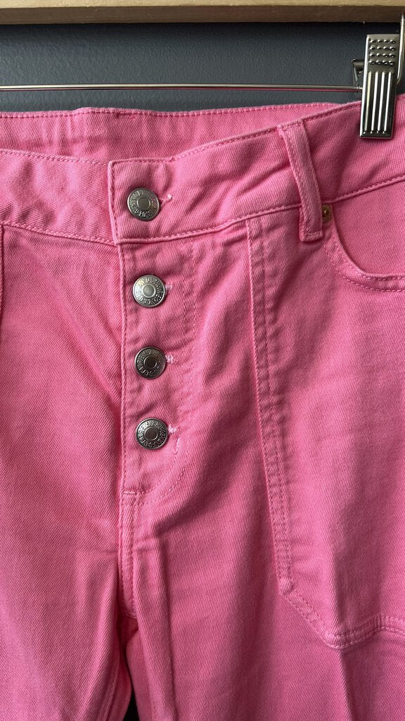 Pink Button Fly Straight
