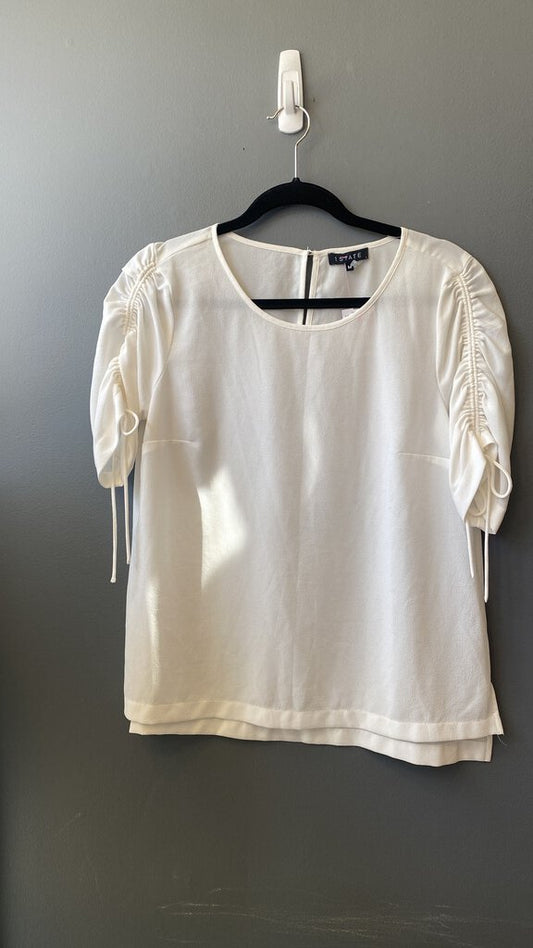 Ruched Puff Sleeve Blouse