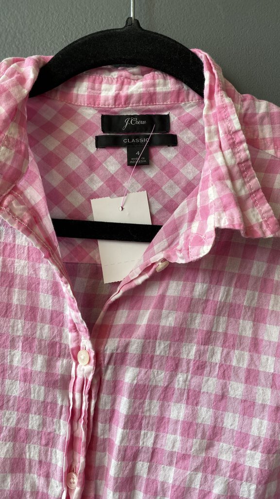 Gingham Tissue Button Up