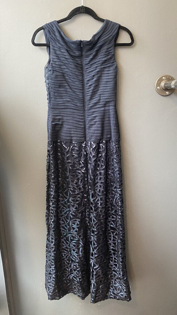 Sequin Ruched Top Gown