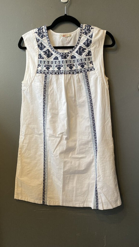 Embroidered Cotton Shift