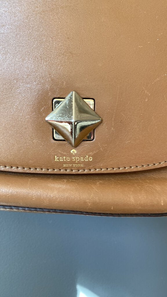 Leather Round Shoulder Bag (as is)