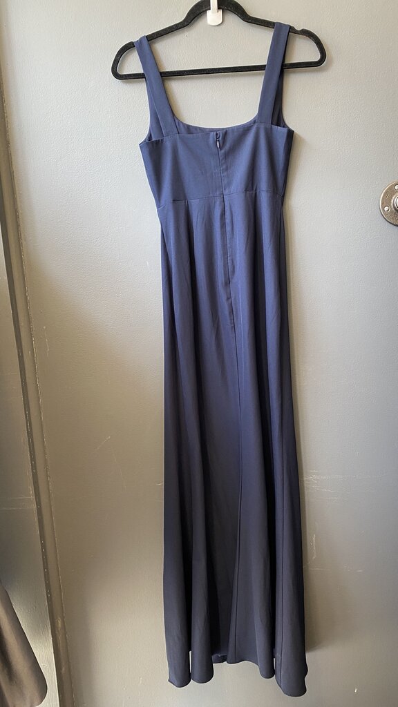Navy Slit Gown