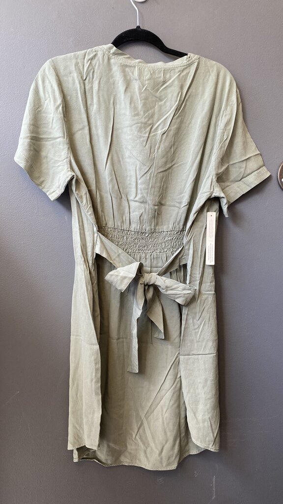 Tie Waist V neck TShirtdress