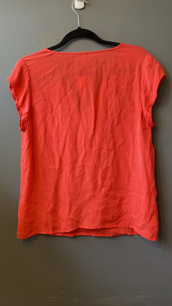 Silk Popover Pocket Blouse