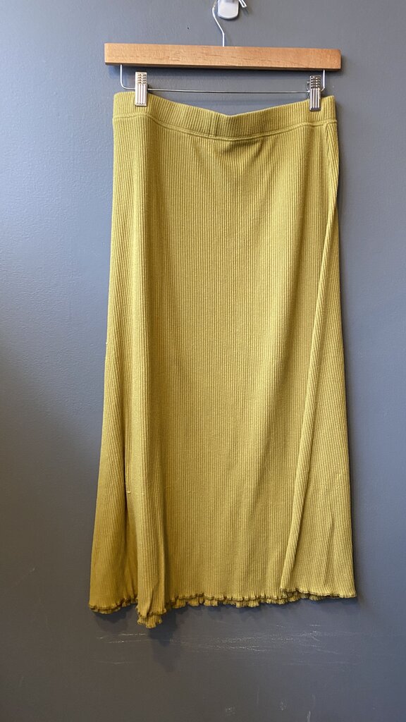 Ribbed Aline Midi Skirt