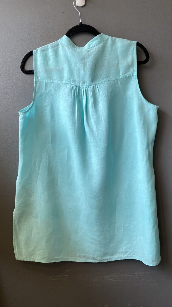 Linen Sleeveless Tunic Blouse