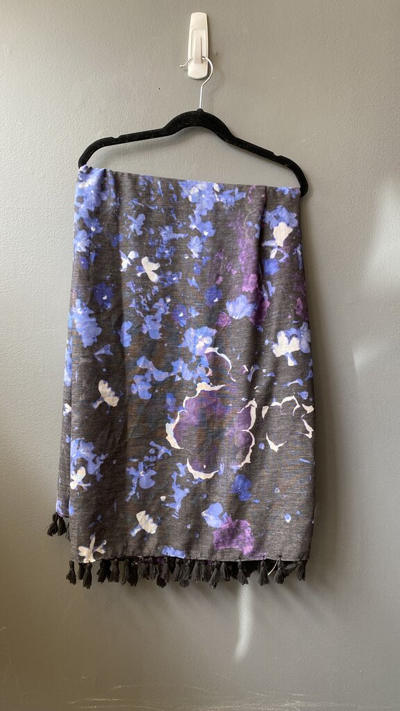 Floral Tassel Scarf