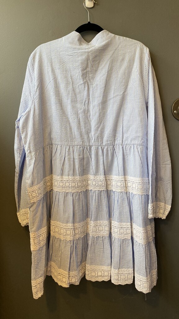 Seersucker Eyelet Dress