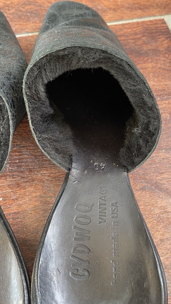 Shearling Kitten Mules