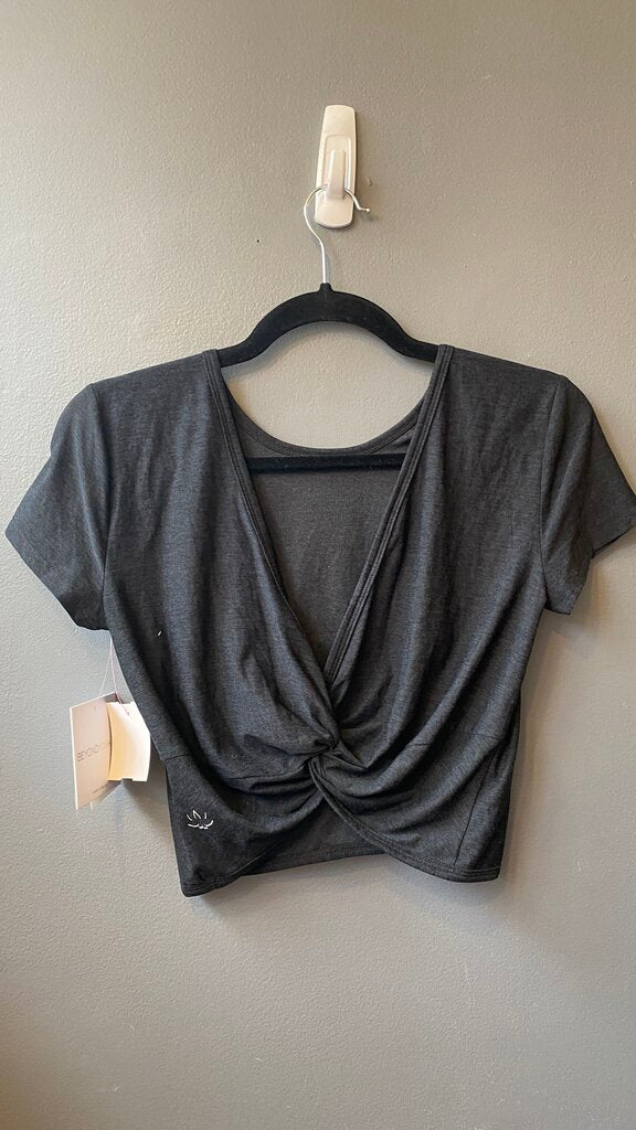 Spacedye Knot Back Crop Tee