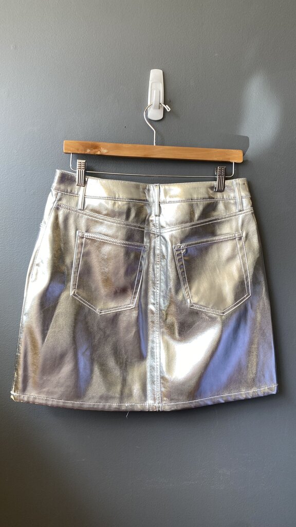 Silver Mini Skirt