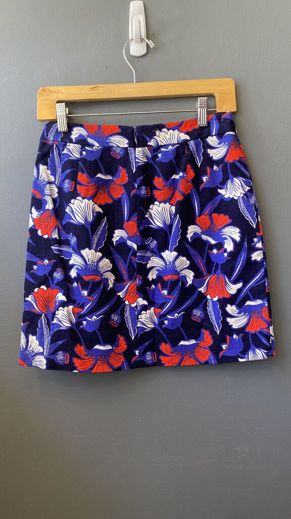 Woven Floral Mini Skirt