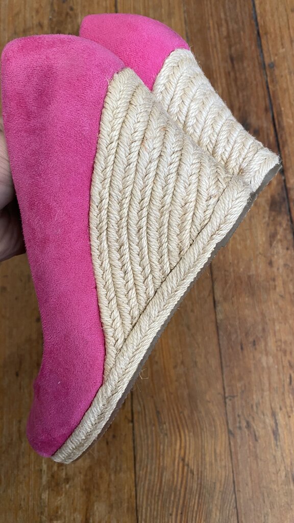 Suede Espadrille Wedges