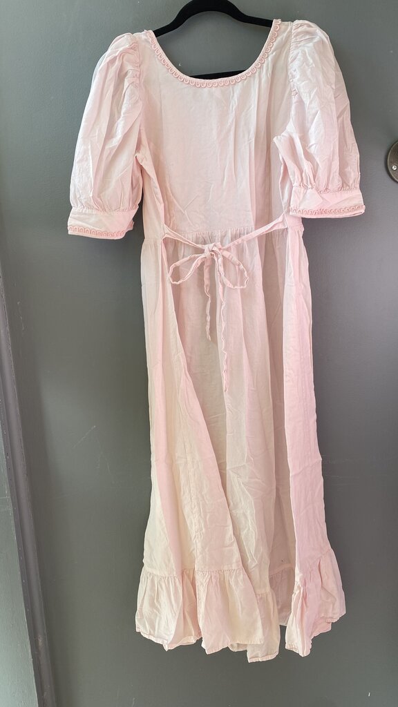 Scallop Trim Midi Dress