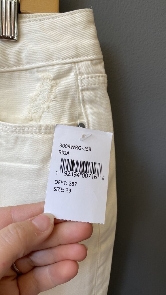 Distressed Denim Skirt