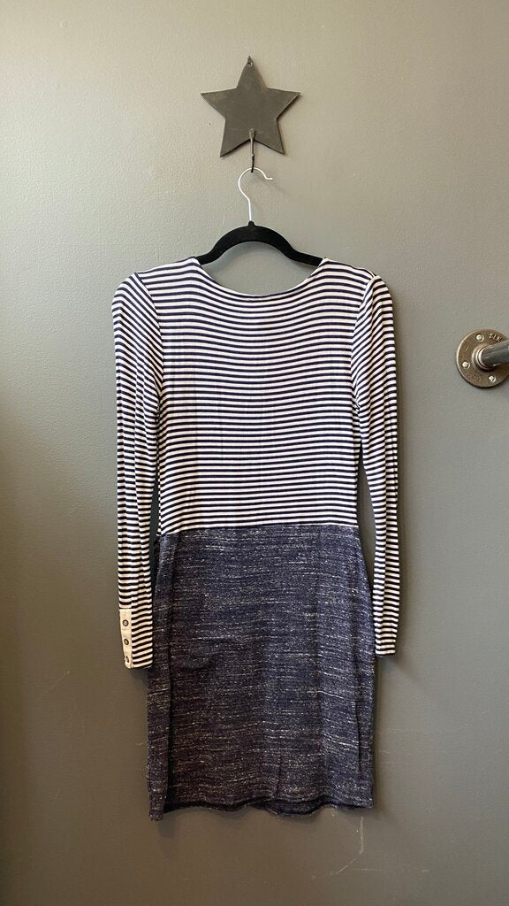 Stripe Longsleeve Sheath Dress
