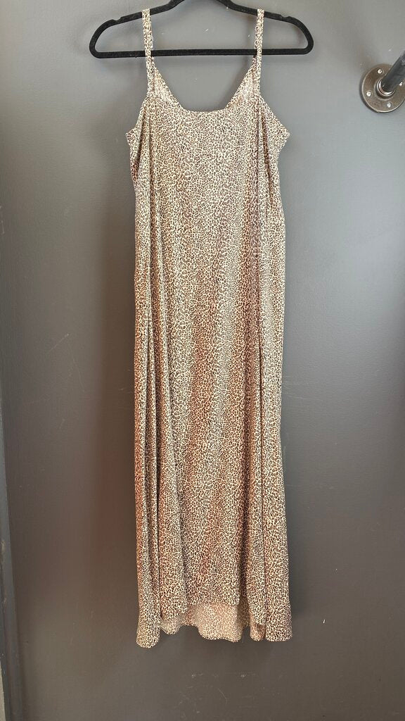 Leopard Slip Midi Dress