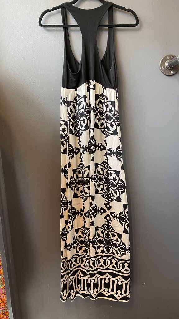 Silk Trellis Maxi Dress