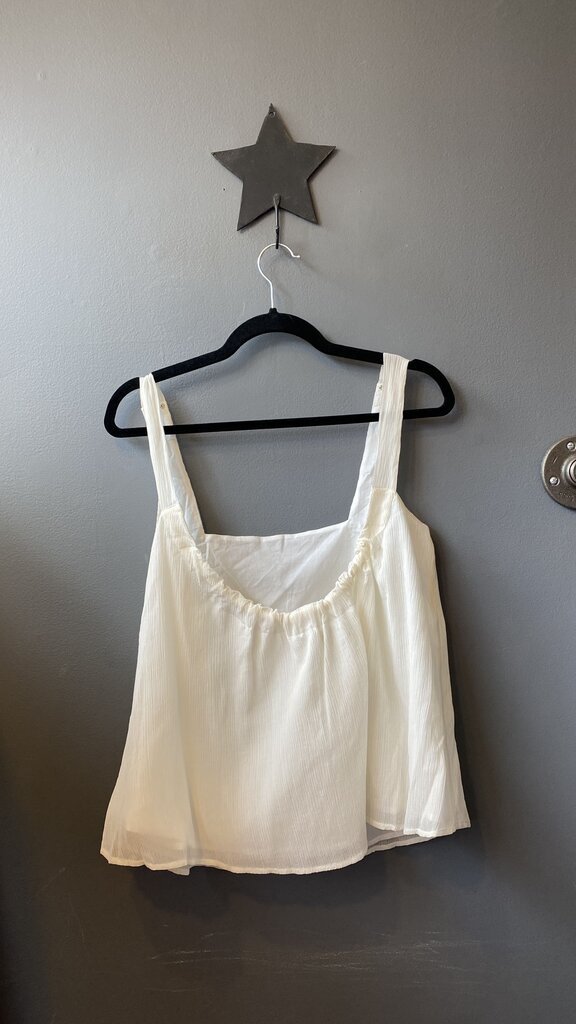 Cotton Silk Square Neck Tank