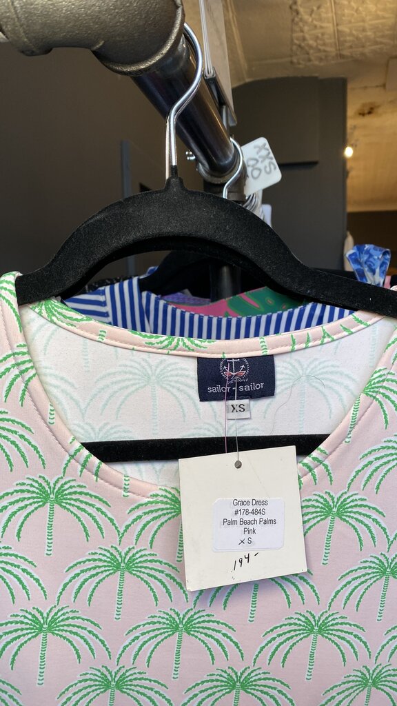 Palm Tree 3/4 Sleeve Dress