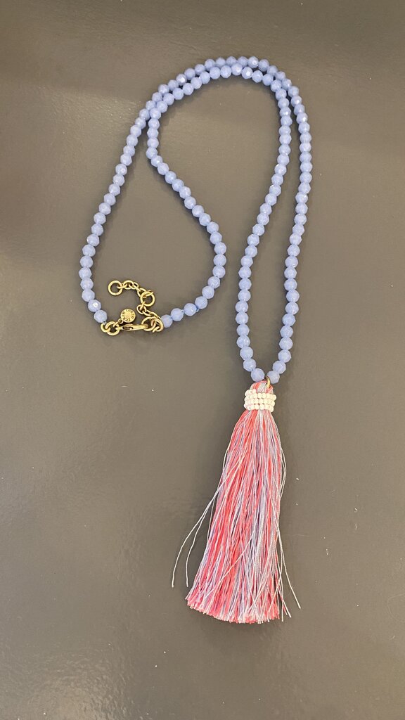 Beaded Tassel Necklace