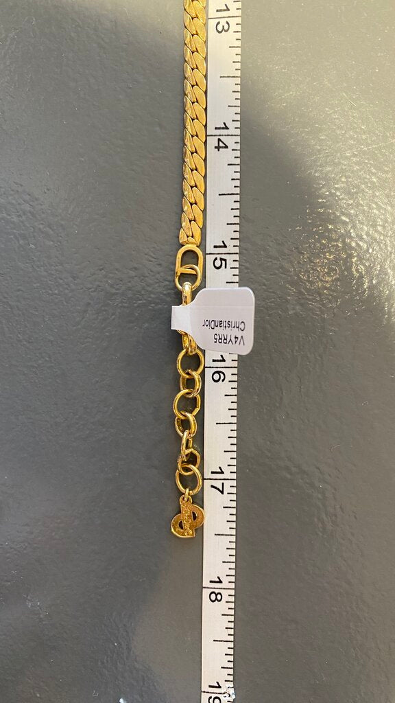 Vintage Pearl Gold Choker Necklace