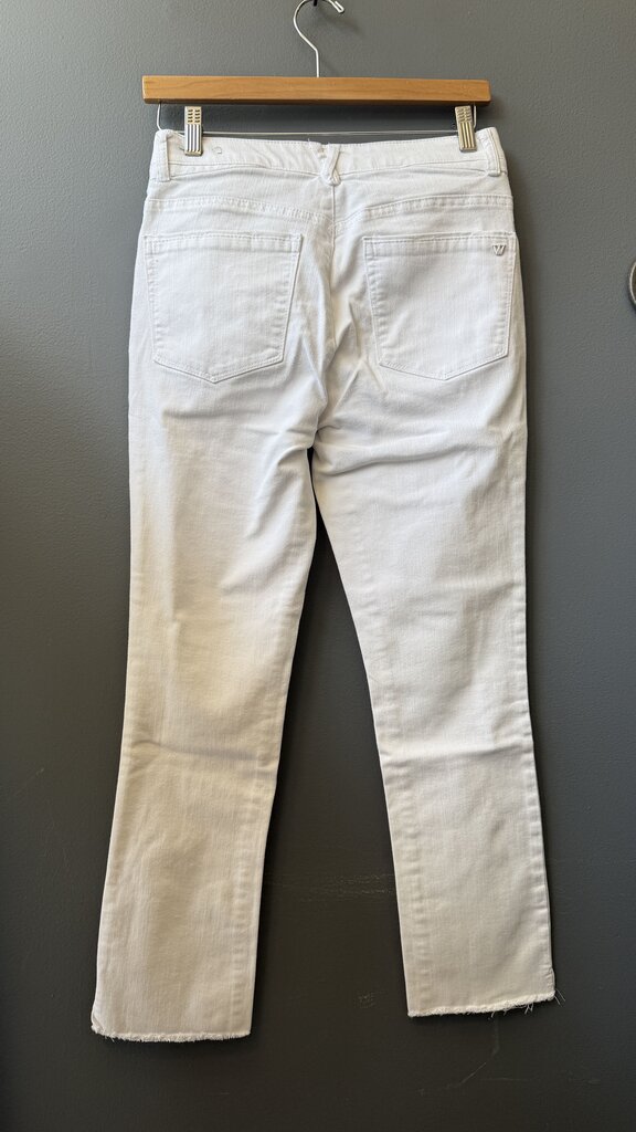 Raw Hem Stretch Skinny Jeans