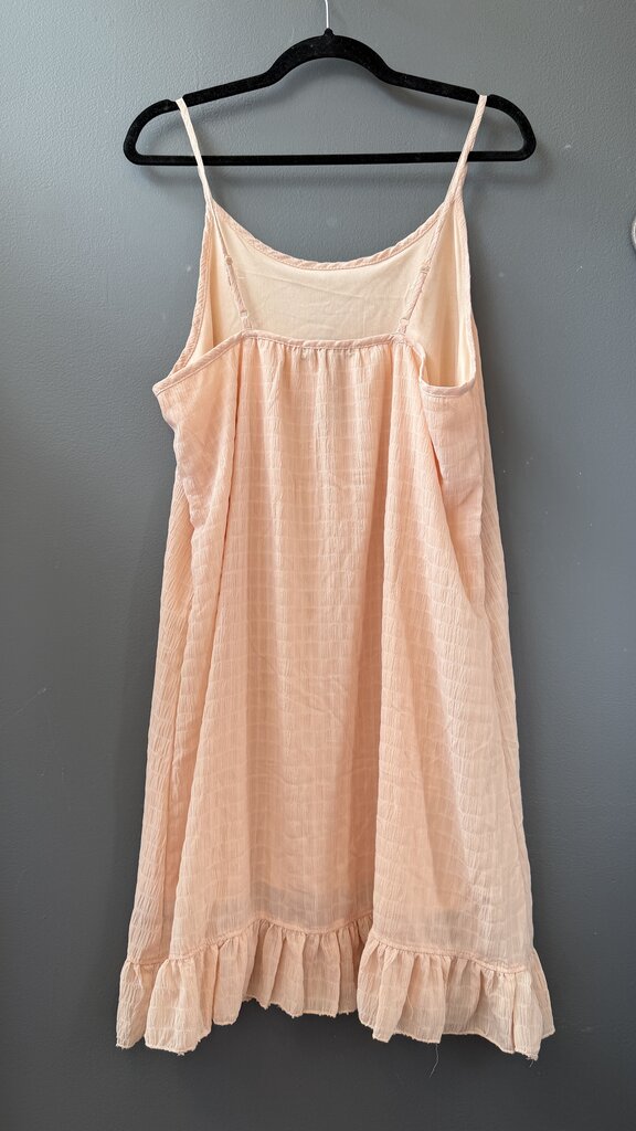 Crepe Ruffle Hem Aline Dress