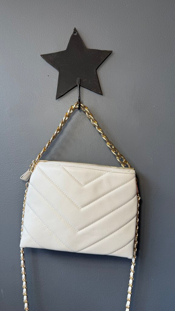 Quilted Vegan Crossbody Bag