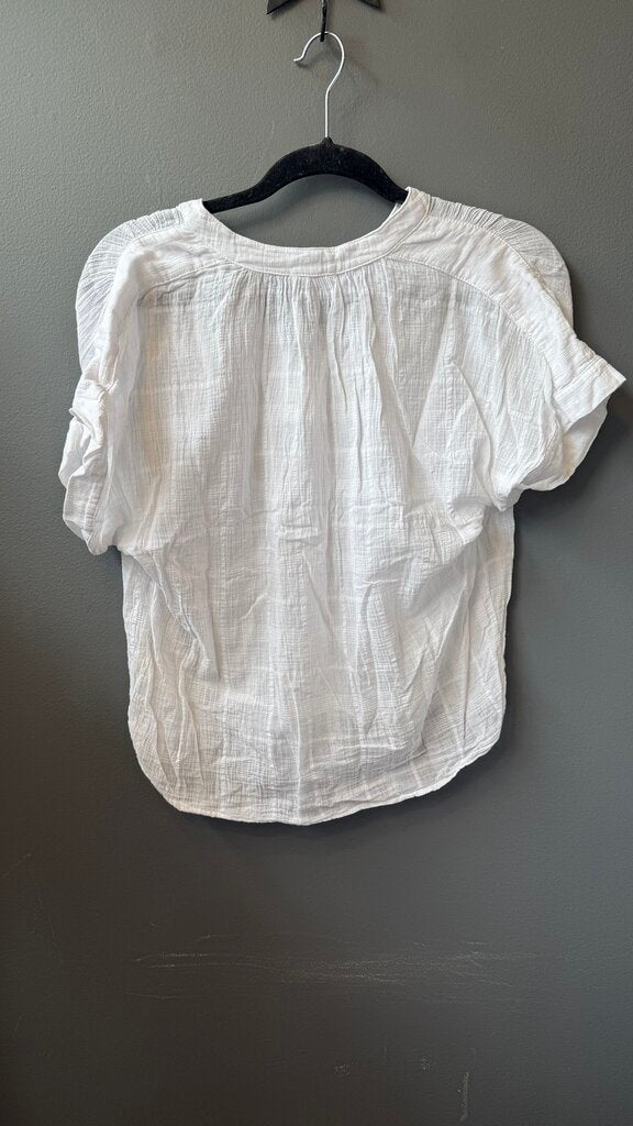 Windowpane Gauze Blouse