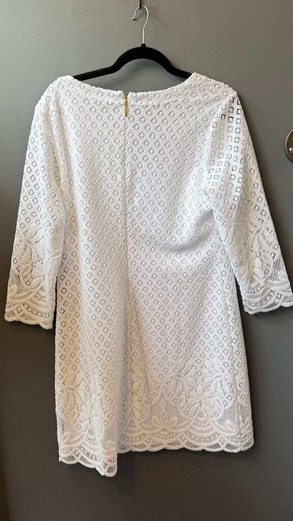 Lace Longsleeve Shift Dress