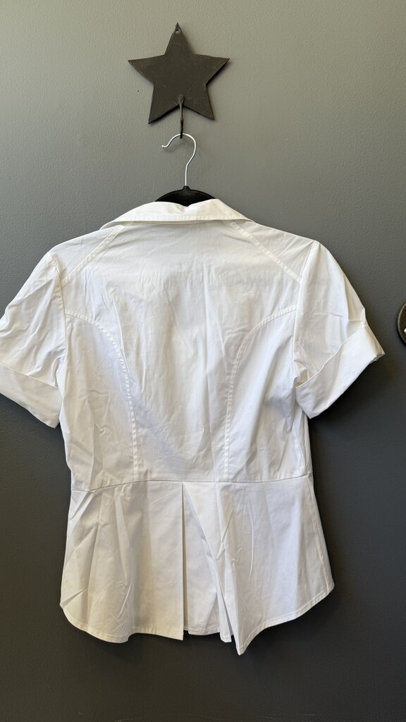 Short Sleeve Button Up Blouse