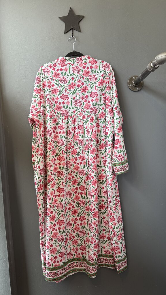 Block Print Maxi Dress