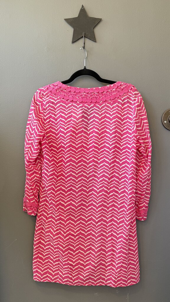 Dot Trim Tissue Coverup Tunic