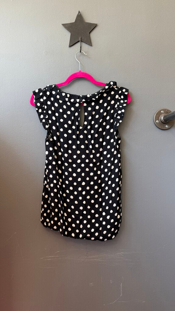Polka Dot Ruffle Blouse