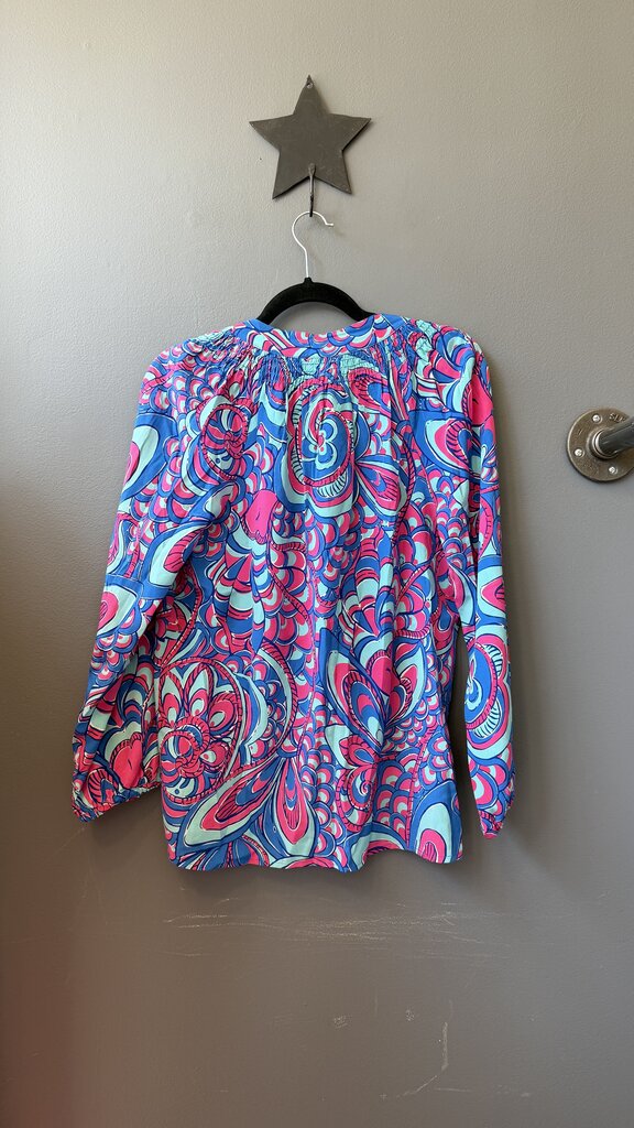 Elsa Silk Fish Print Blouse