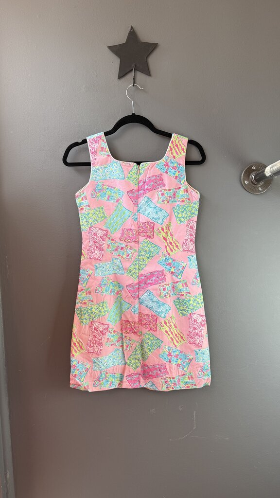 Vintage Towel Print Shift Dress