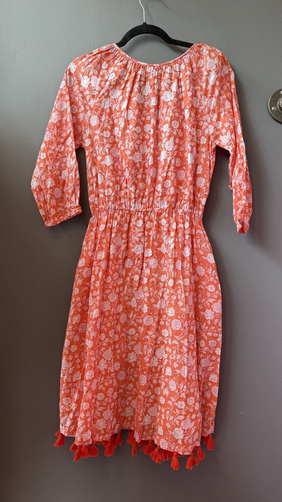 Block Print Fringe Hem Dress