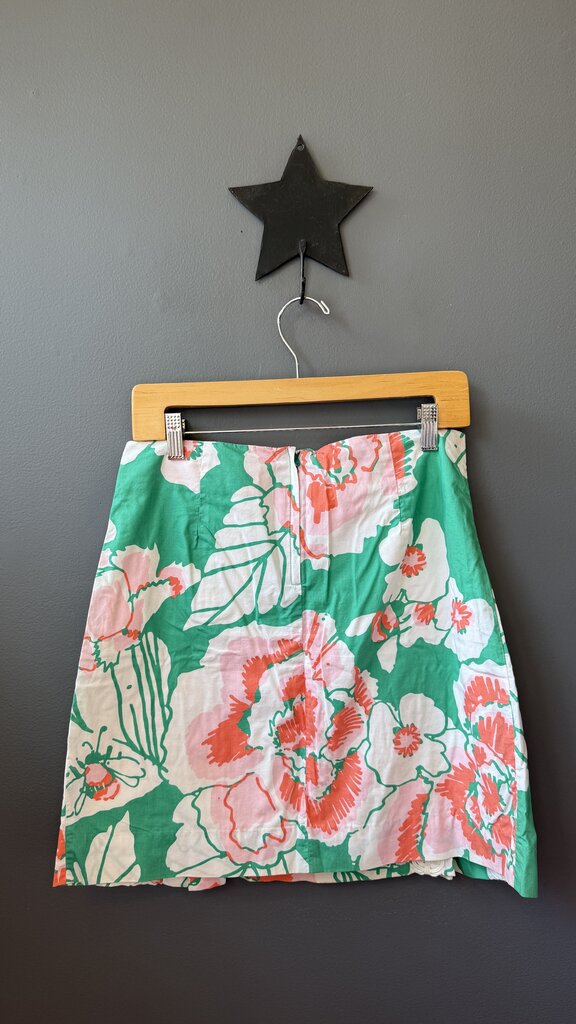 Floral Pleated Skirt