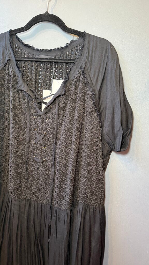 Eyelet Top Maxi Dress