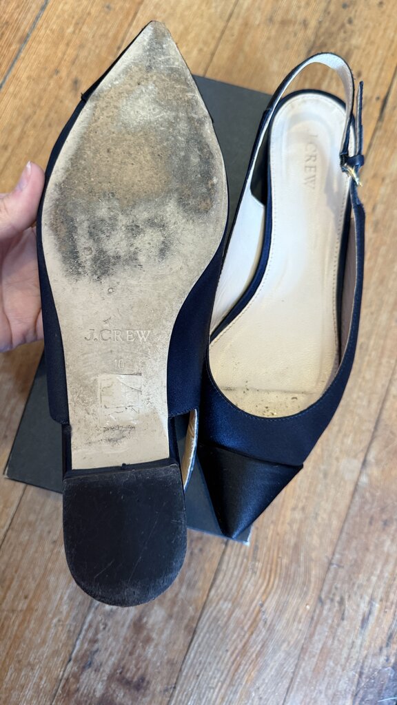 Slingback Satin Flats