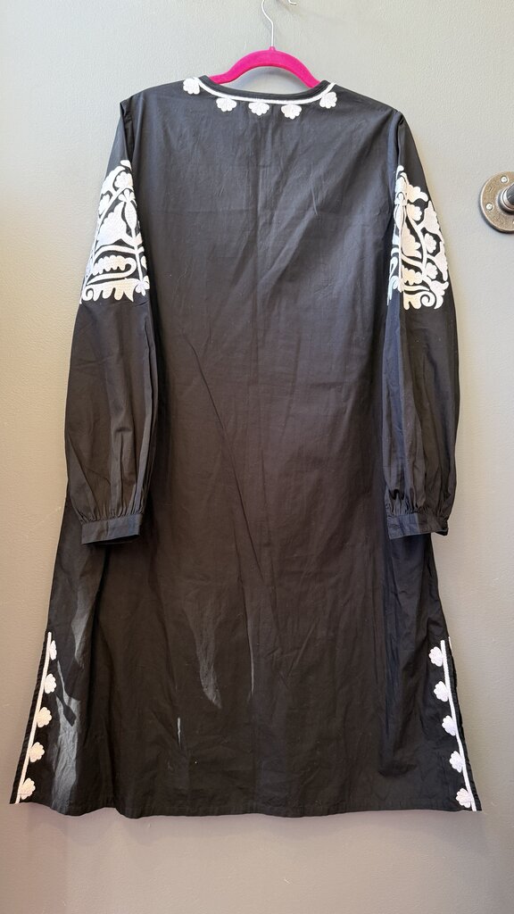 Embroidered Midi Dress