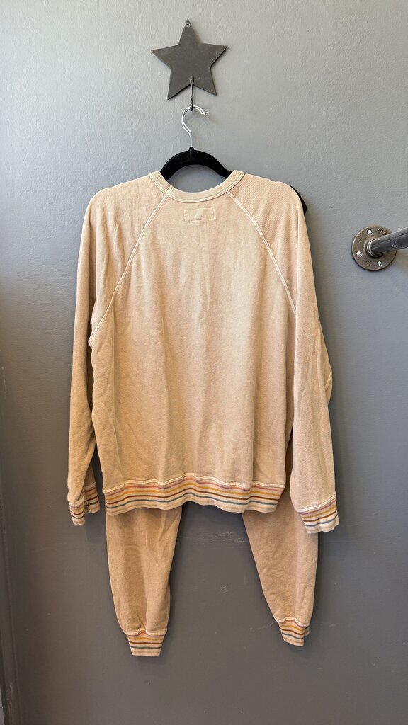 Stripe Trim Crewneck + Joggers