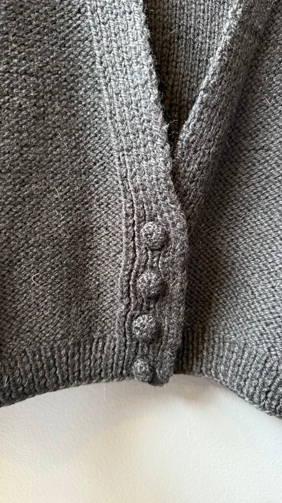 Vintage Wool Deep V Cardigan Sweater