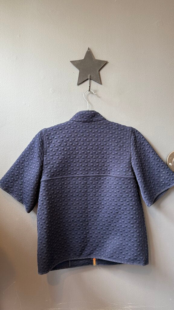 Short Sleeve Jacquard Jacket