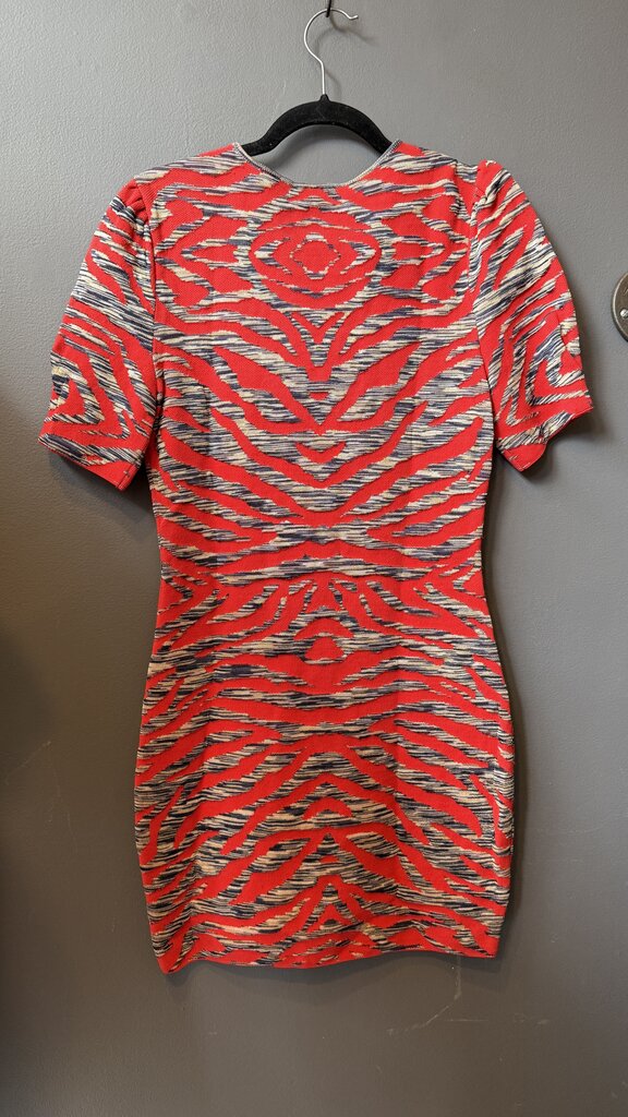 Knit Puff Sleeve Sheath Dress