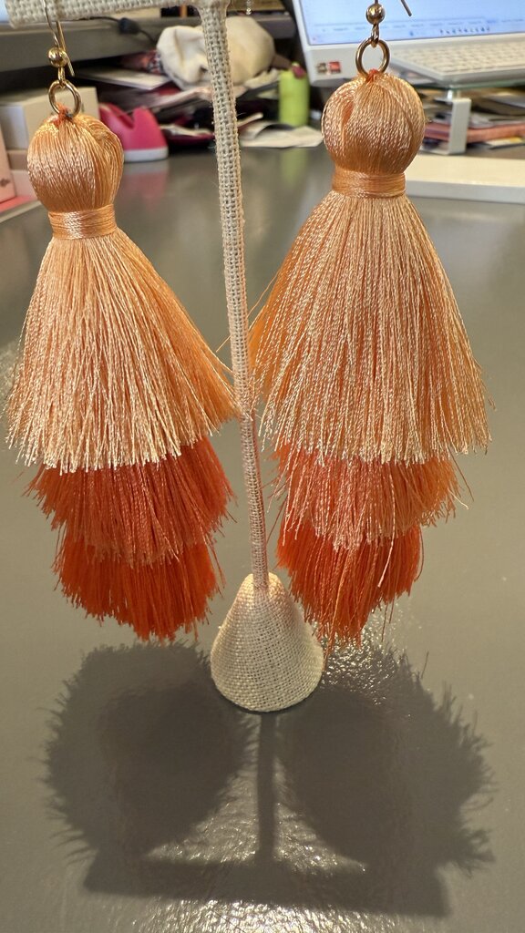 Oversized Fringe Tassel Earrings